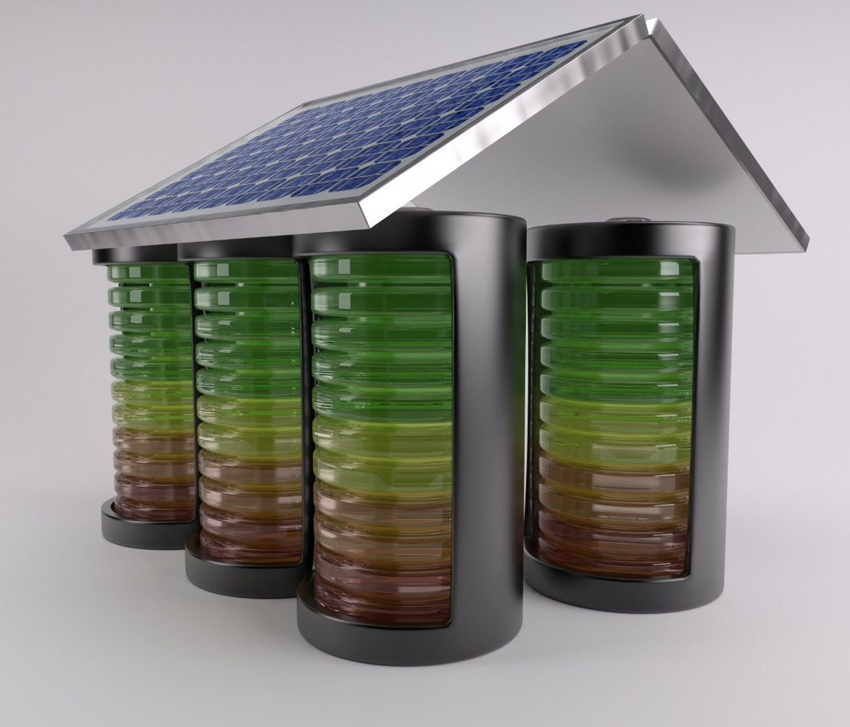 Armoire de batteries installée dans un local technique